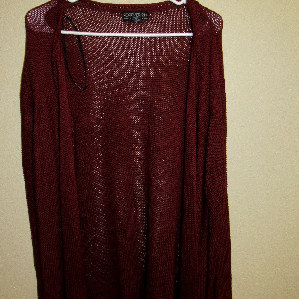 Rusty Red Cardigan
